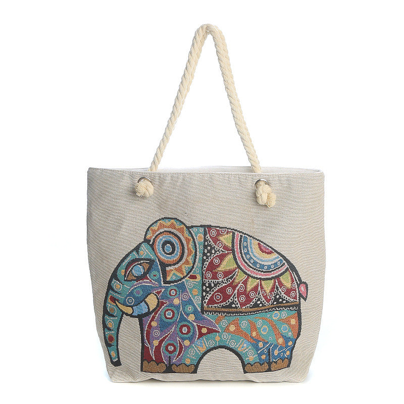 Women's Style Medium Canvas Large Double Sided Shoulder Bags