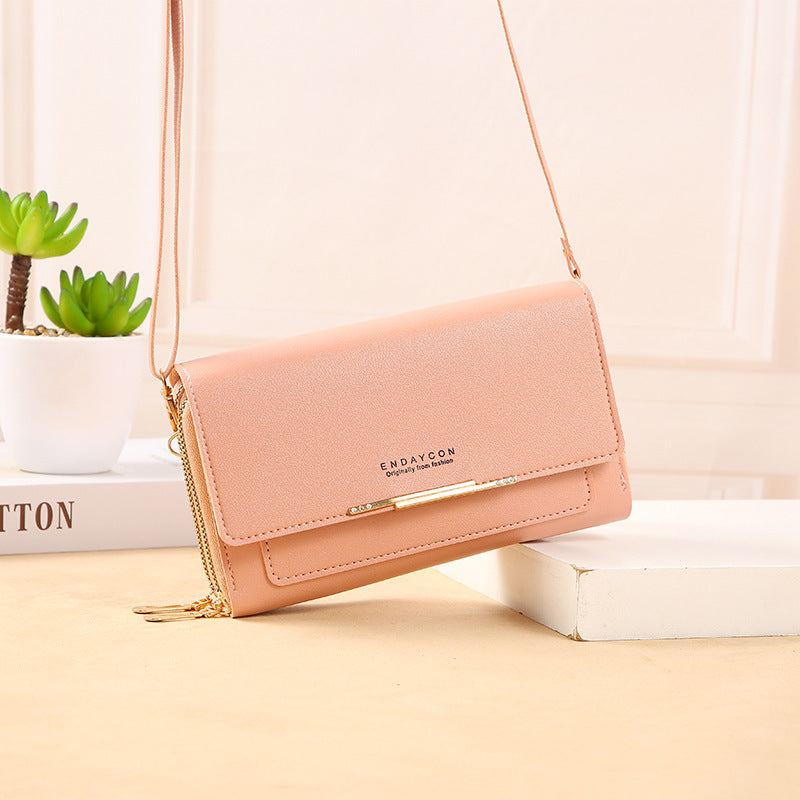 Charming Beautiful Women's Korean Mid-length Clutch Shoulder Bags