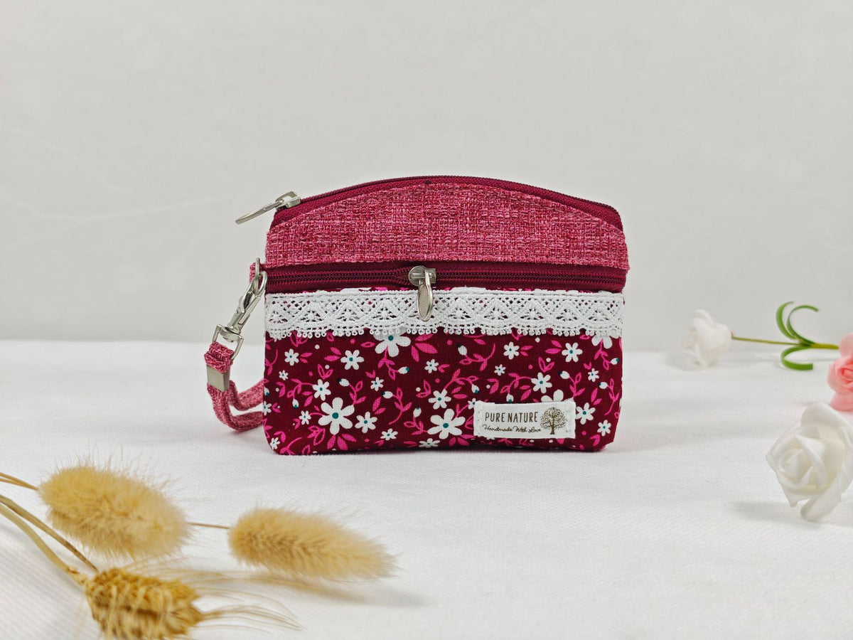 Women's Sweet Floral Cotton Storage Daily Matching Ladies Wallet