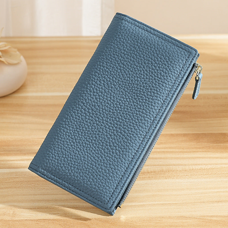Pattern Leather Large Capacity Multiple Slots Ladies Wallet