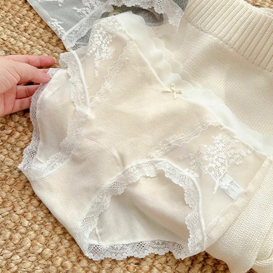 Women's Camellia Antibacterial Class Cotton Four Free One Panties