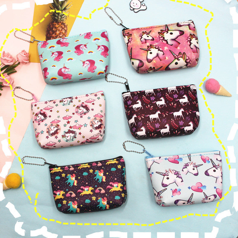 Women's & Children's & Cute Cartoon Unicorn Earphone Bags