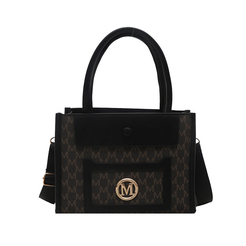 Women's Fashionable Printed Western Style Large Capacity Textured Women's Shoulder Bag