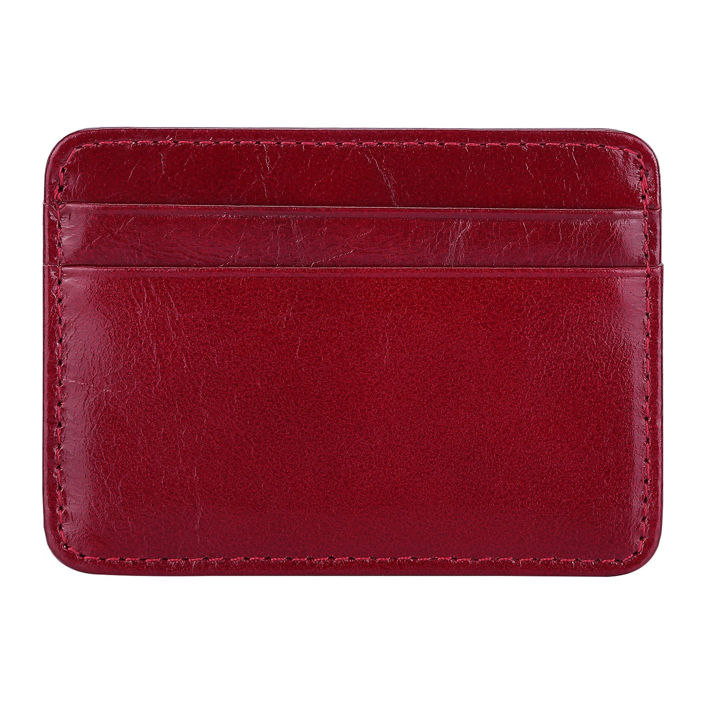 Men's Leather Oil Wax Multi Retro Cowhide Card Holder