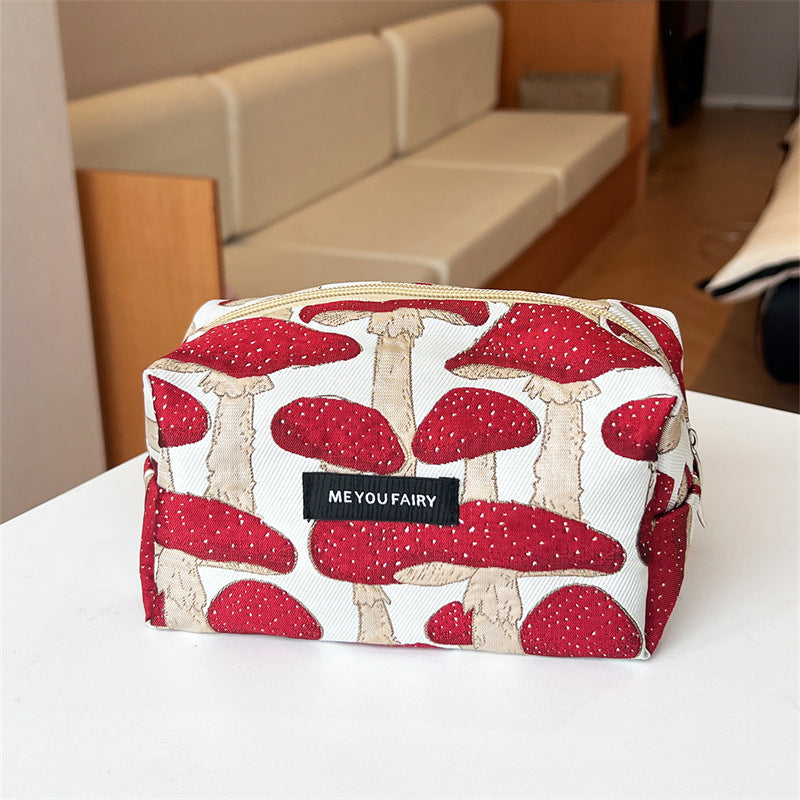Niche Large Three-dimensional Buggy Portable Zipper Makeup Bag
