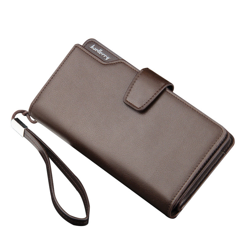 Men's Long Clutch Trifold Multifunction Mobile Bags