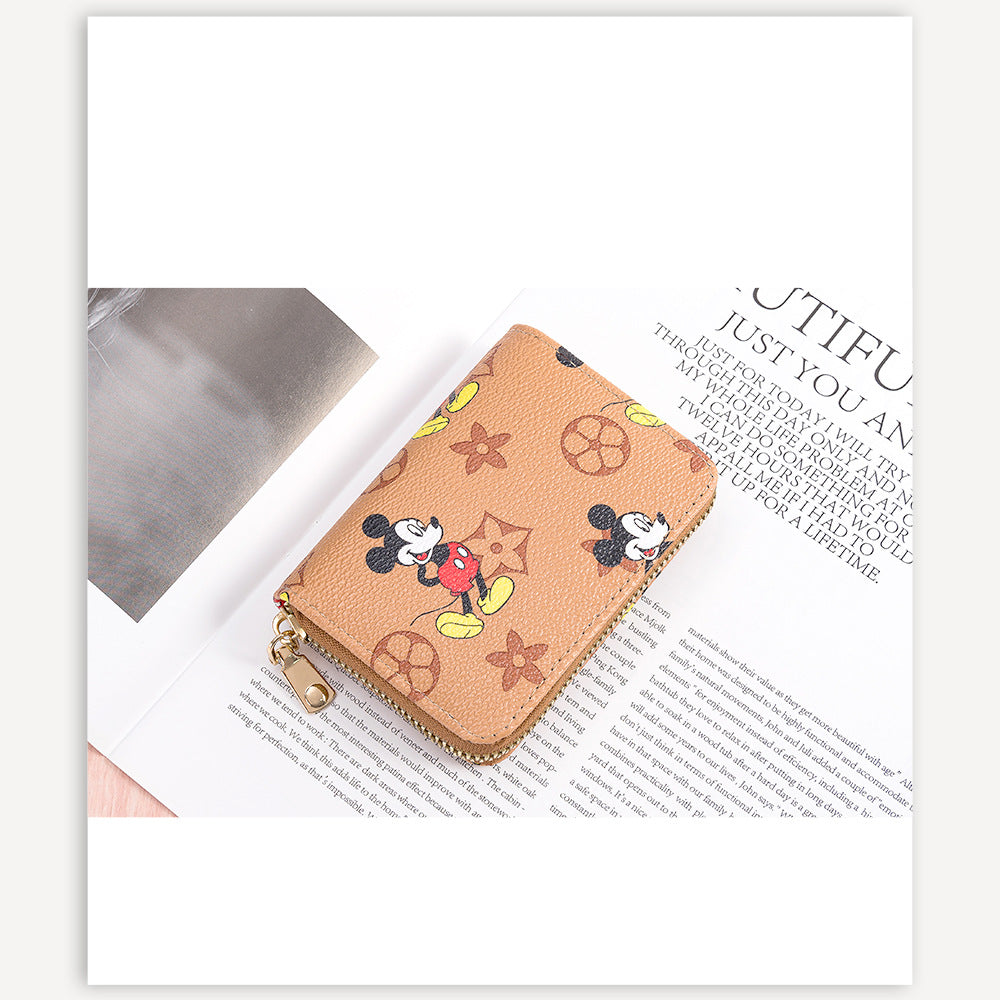 Clamp Swiping Certificate Male Short Large Card Holder