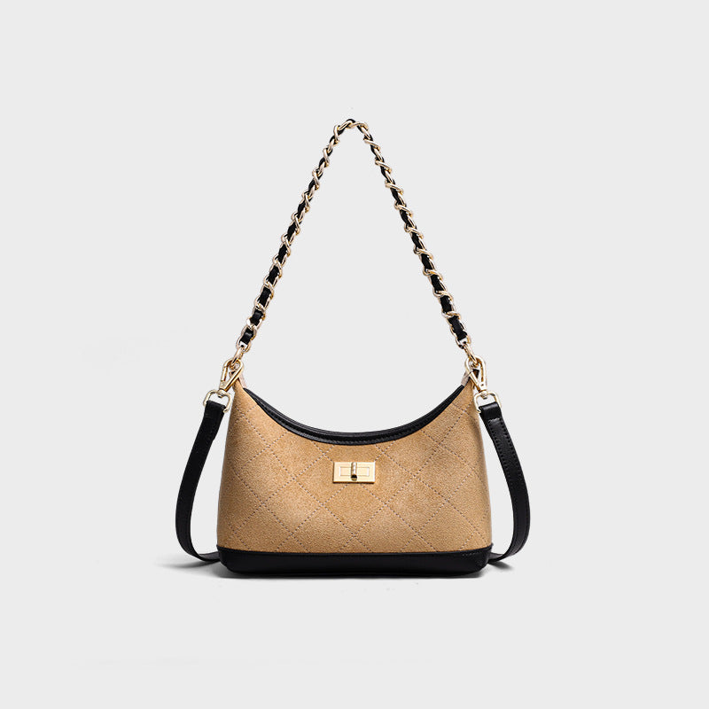 Women's Summer Fashion High-grade Rhombus Chain Underarm Women's Messenger Bag