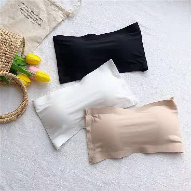 Women's Strapless Undershirt Tube Top Underwear One Tanks Camis