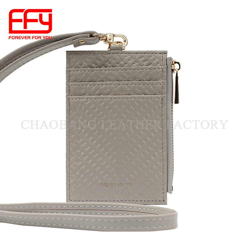 Soft Fashion Simple Portable Storage Clip Card Holder