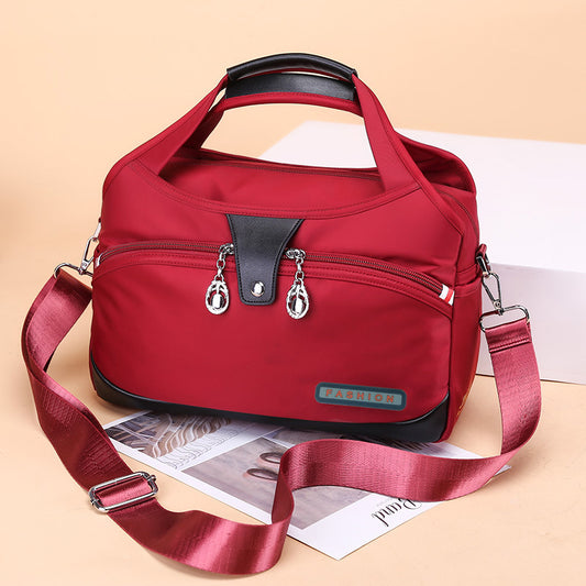 Women's And Lightweight Oxford Cloth Korean Style Large Capacity Waterproof Shopping Shoulder Bags