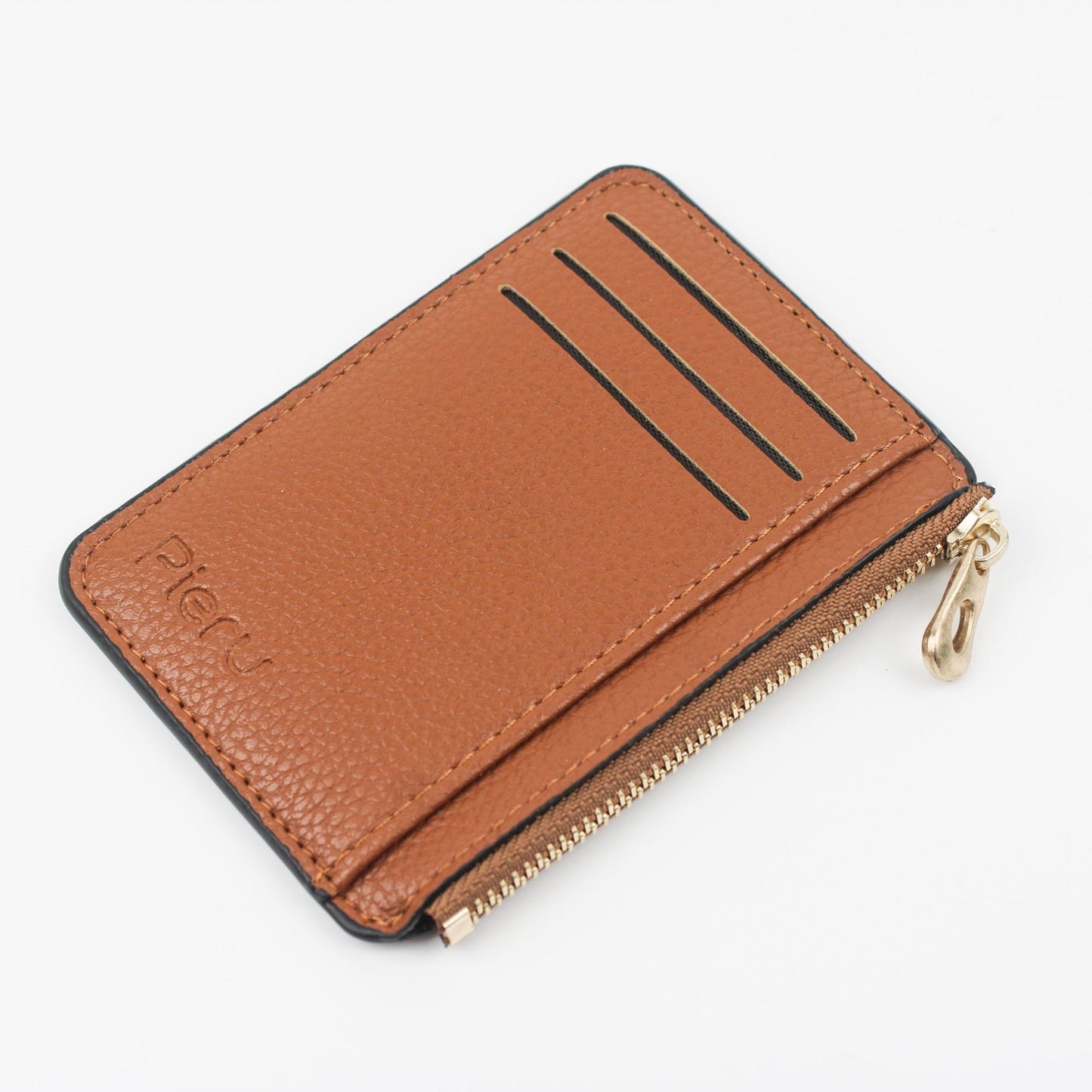 Fashion Creative Zipper Large Capacity Litchi Card Holder