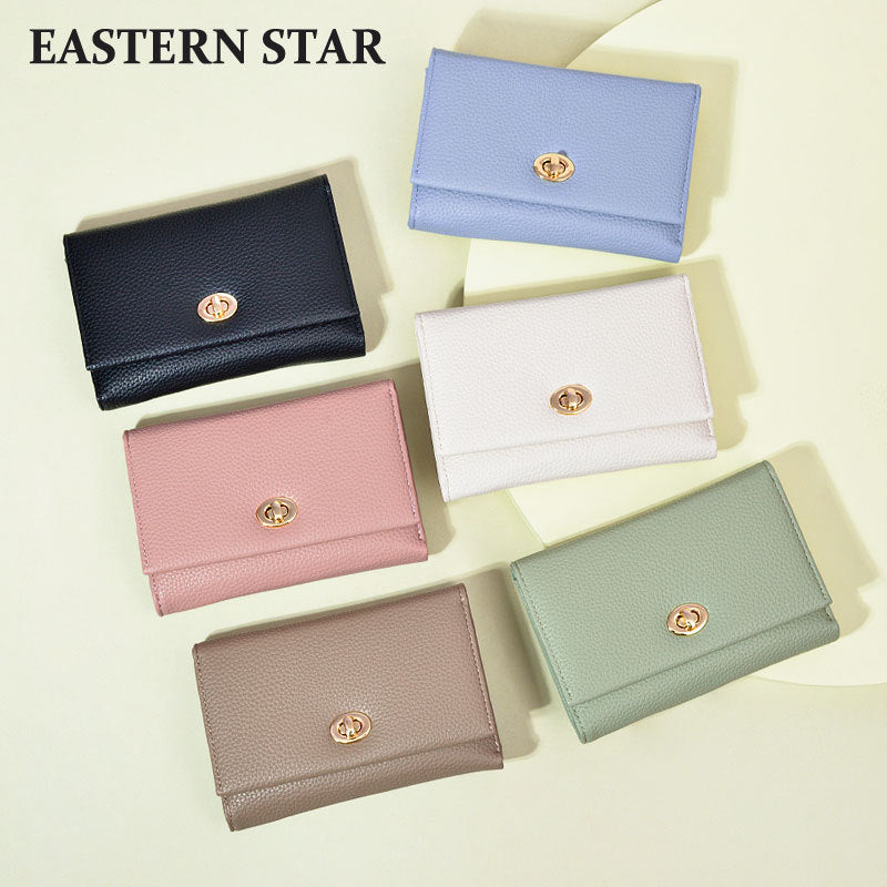 Women's Authentic Leather Tactile Feel Short Premium Lock