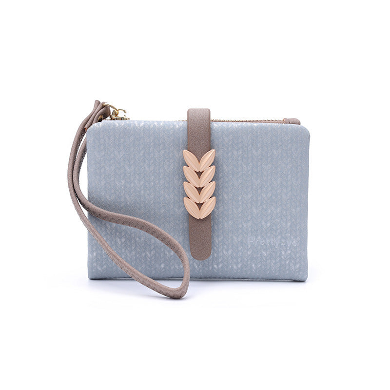 Women's Fresh Printed Two Fold Hasp Zipper Cute Good-looking Short Ladies Wallet