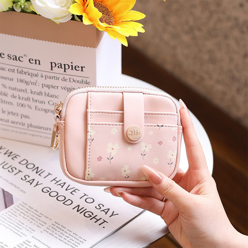 Women's Hobo Leather Short Minimalist Fashionable Printed Ladies Wallet