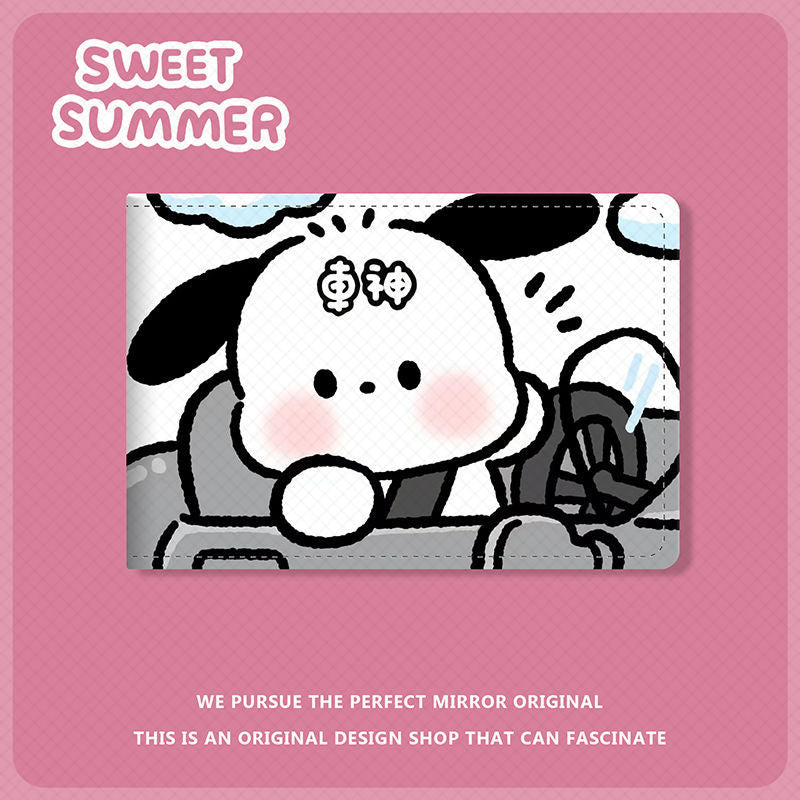 Driving License Protective Pacha Dog Leather Card Holder