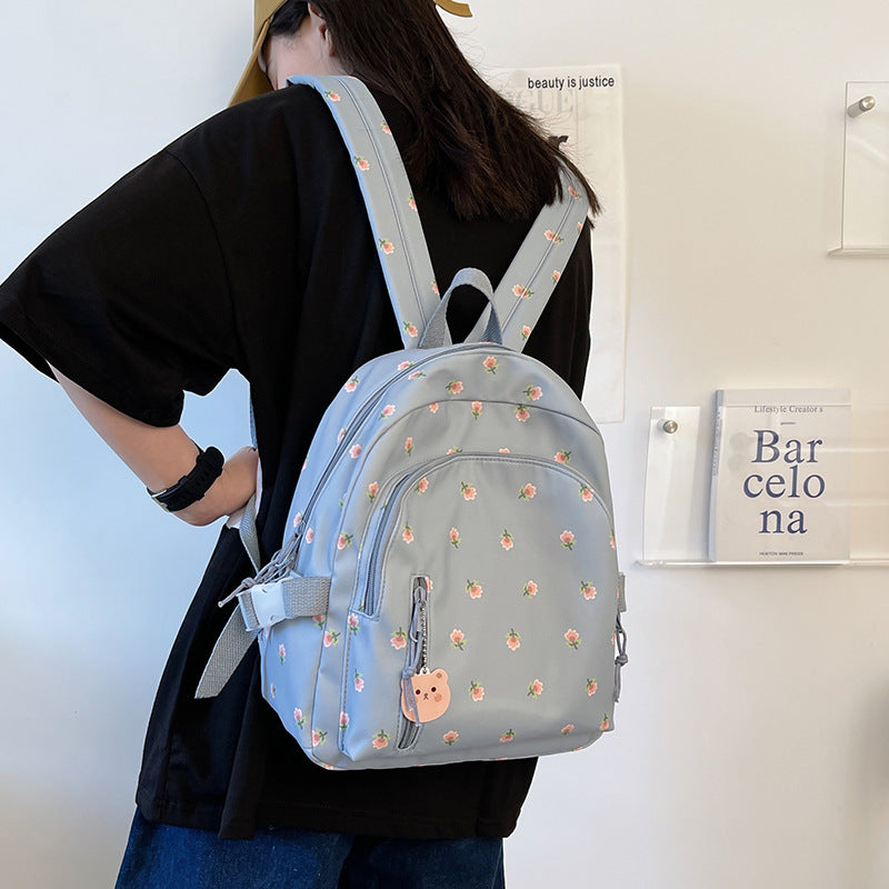 Mini Niche Korean Style Primary Printed Backpacks