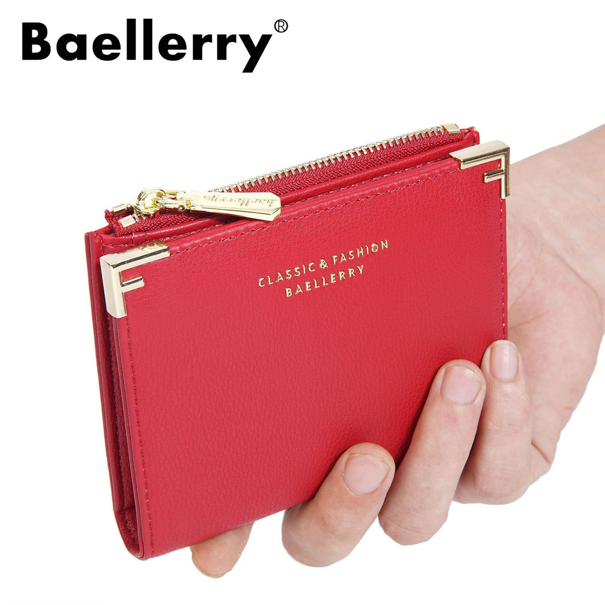 Creative Women's Short Multiple Slots Zipper Ladies Wallet