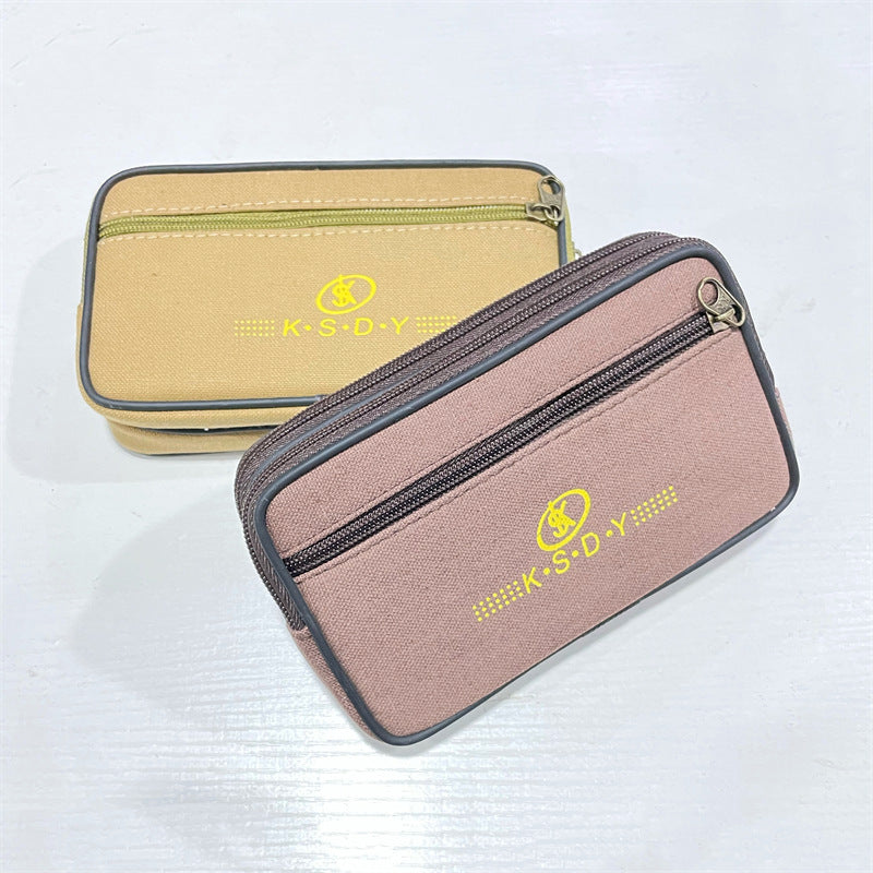 Men's Canvas Mobile Construction Site Large Pannier Men's Waist Packs