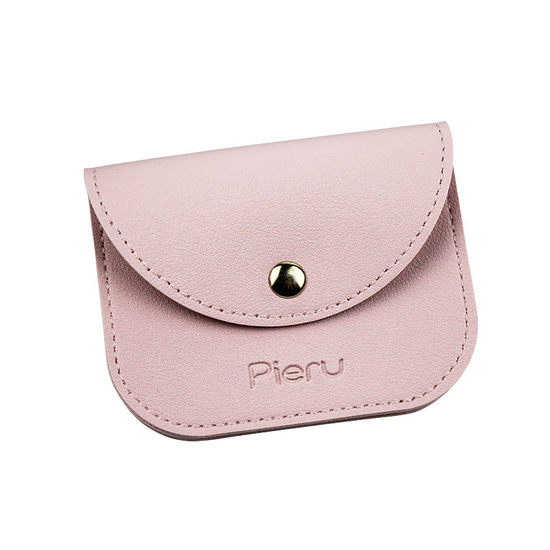 Women's Korean Style Simple Fresh Leather Envelope Card Holder