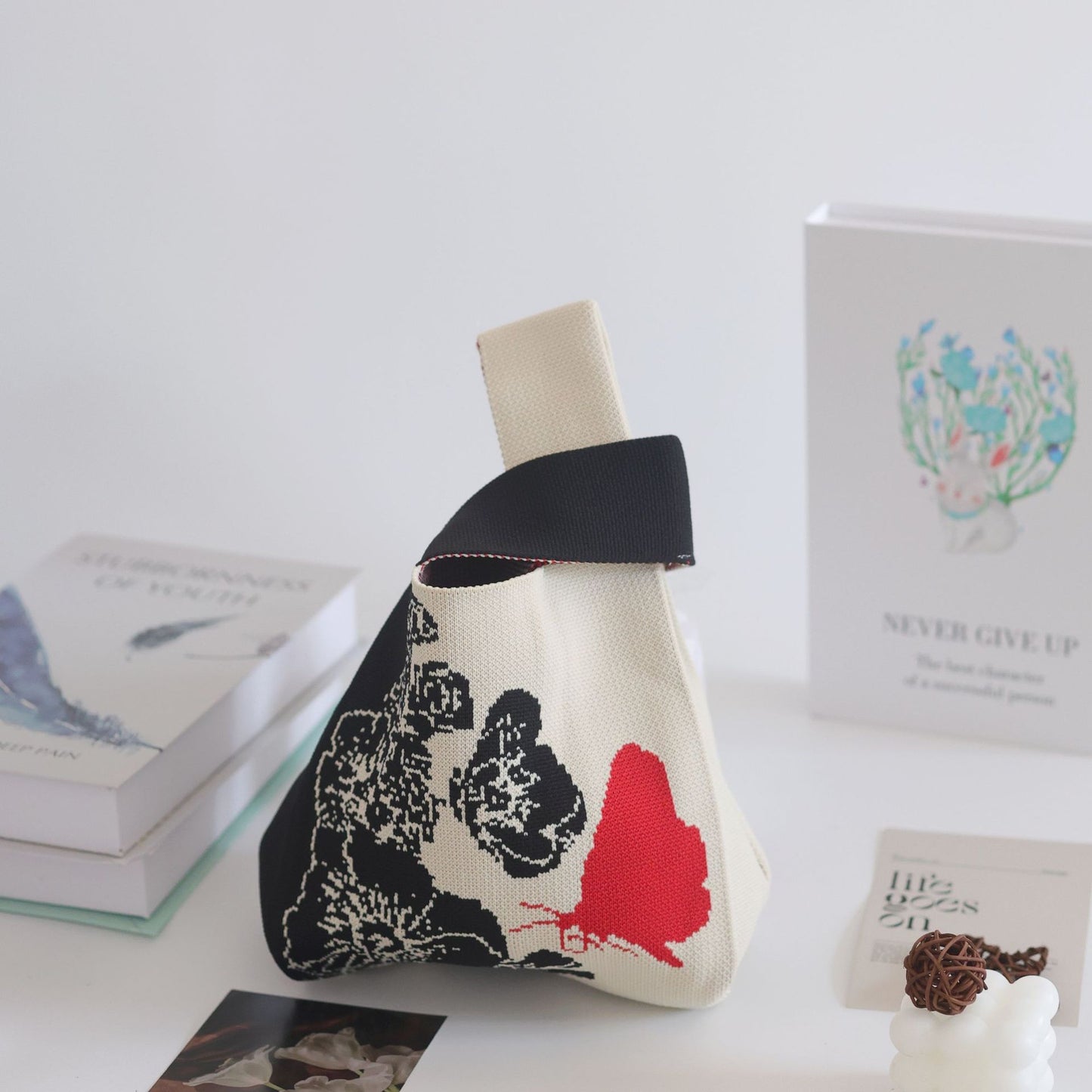 Unique Women's Knitted Woven Vest Simple Handbags