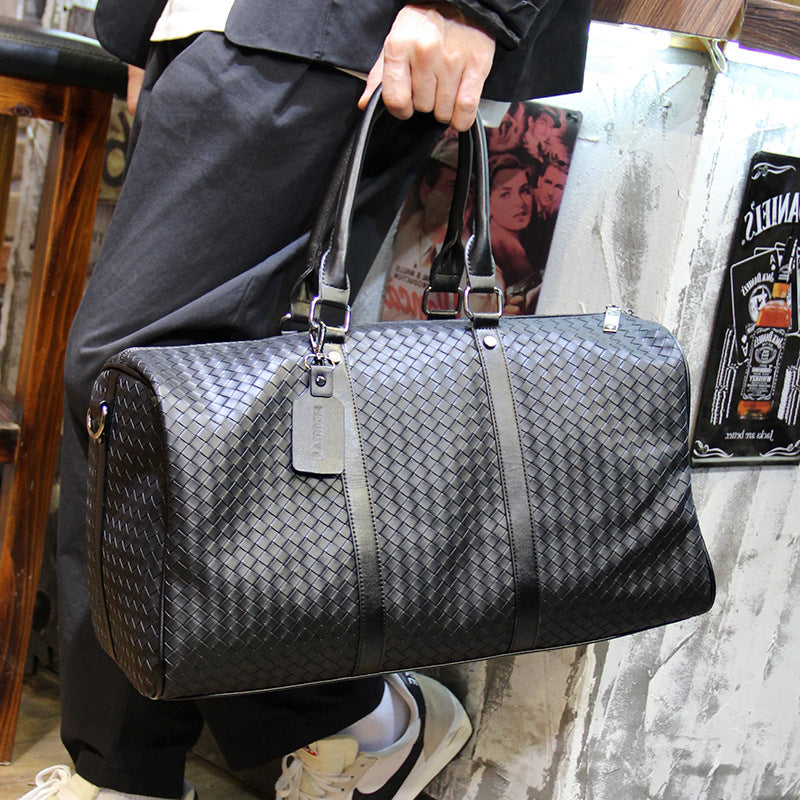 Men's Woven Short Business Trip Large Capacity Travel Bags