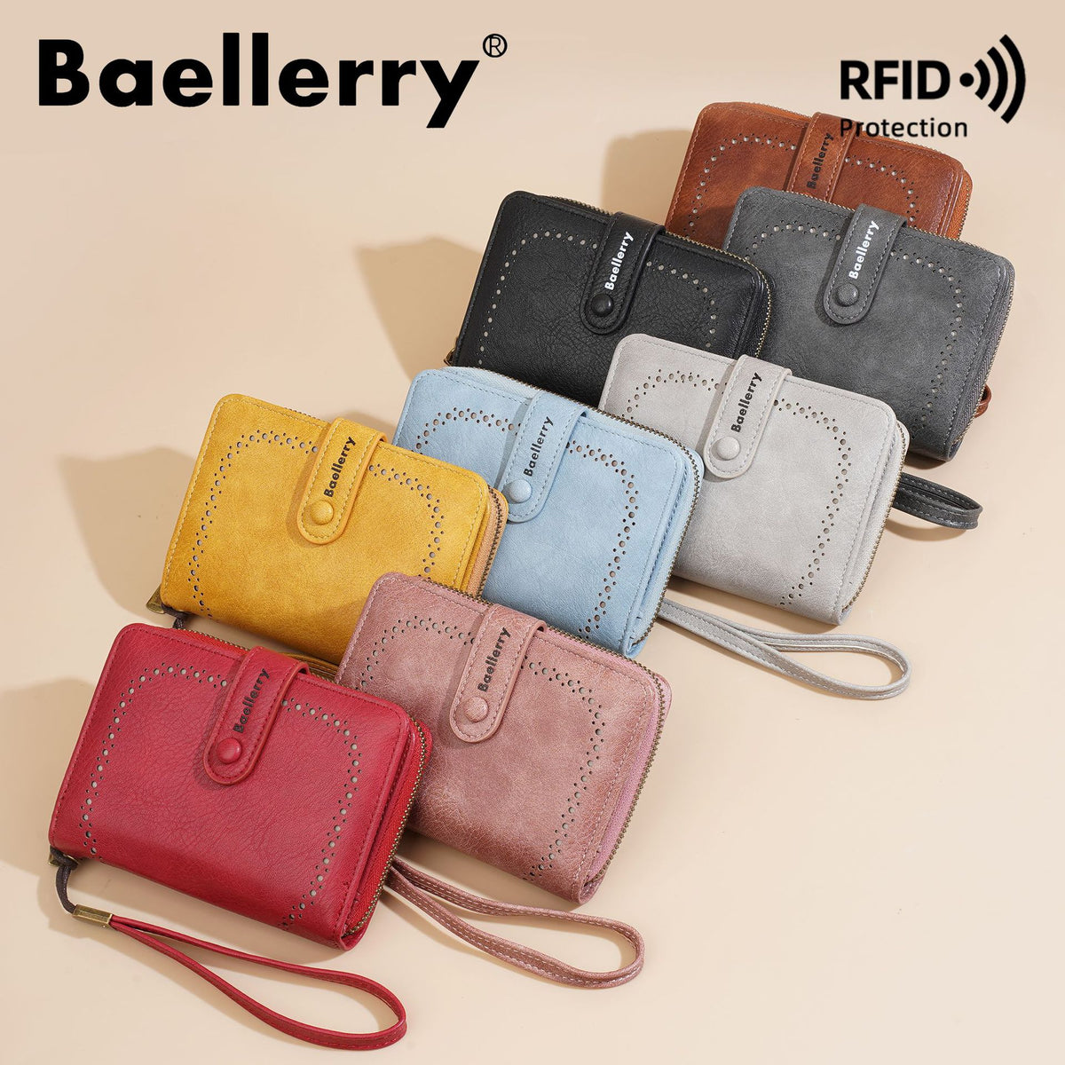 Women's High-grade Retro Organ Style Fashion Zip Ladies Wallet