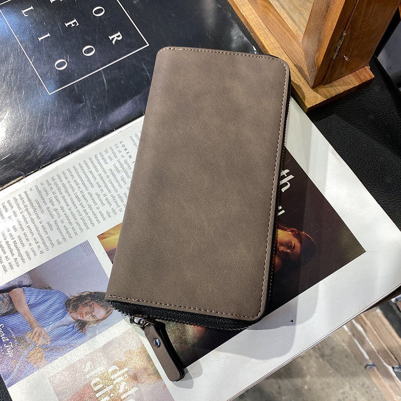 Men's Plaid Long Trendy Fashion Pattern Personalized Men's Wallets