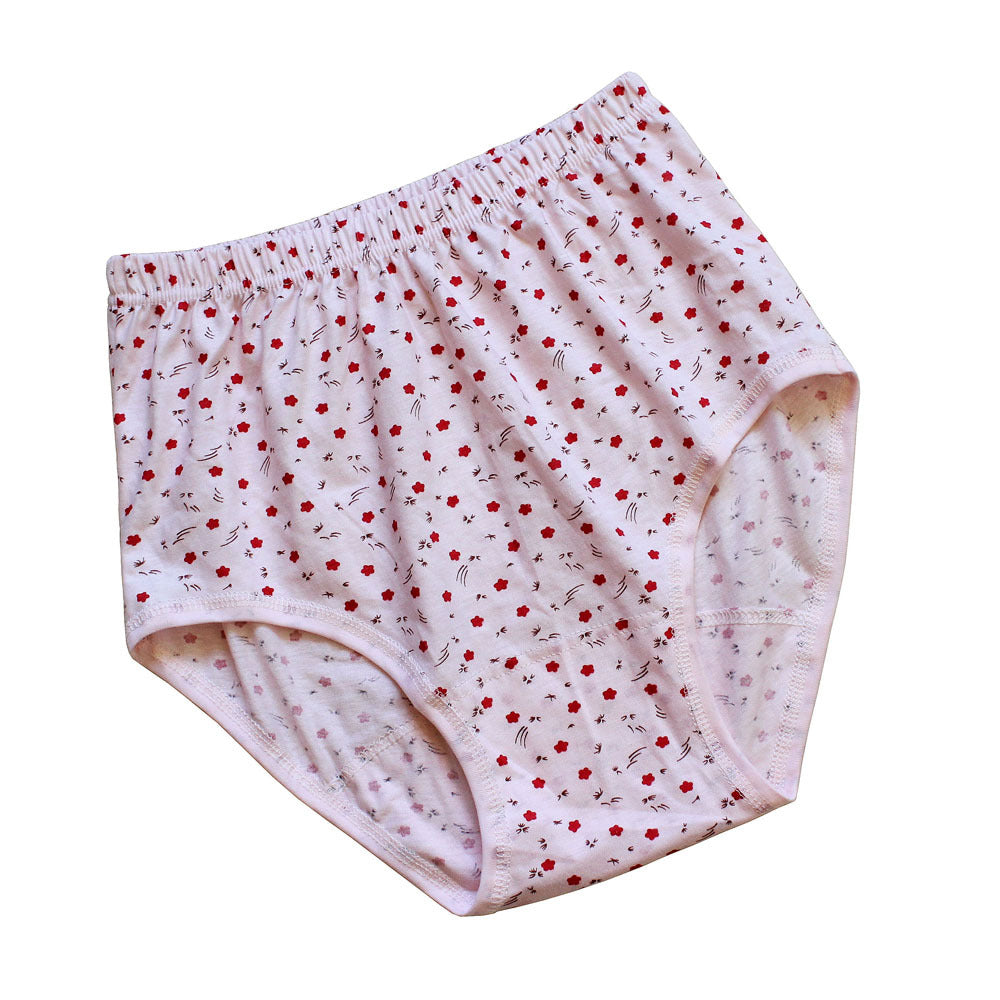 Women's High Waist Cotton Underwear Triangle Mother Panties