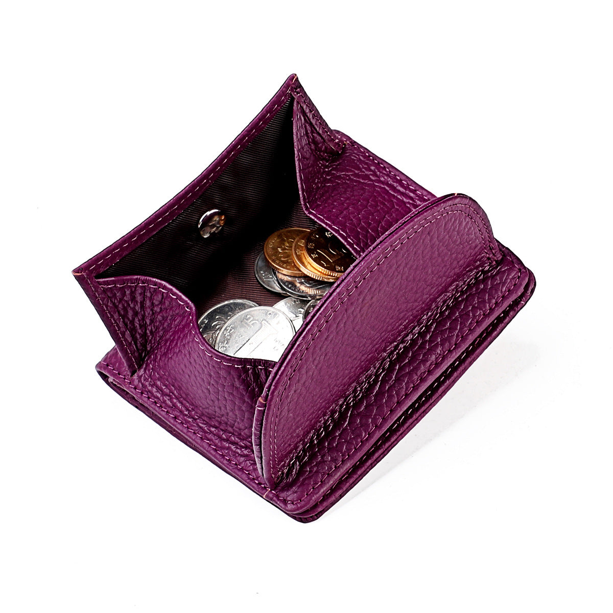Elegant Mini Genuine Leather Simple Fashion Coin Purses