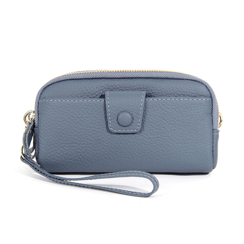 Women's Cowhide Long Simple Mother Genuine Leather Bags