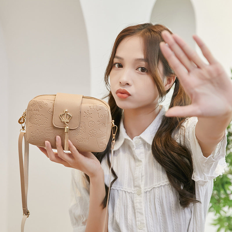 Classy Embossed Quantity Discount Korean Style Bags