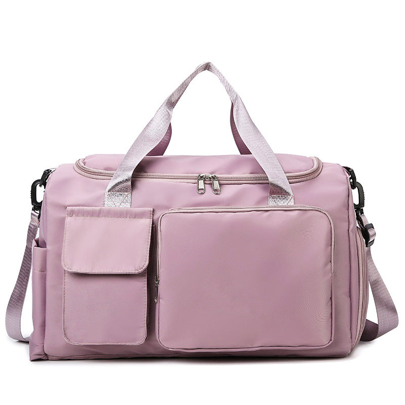 Dry Wet Separation Contrast Color Short Luggage