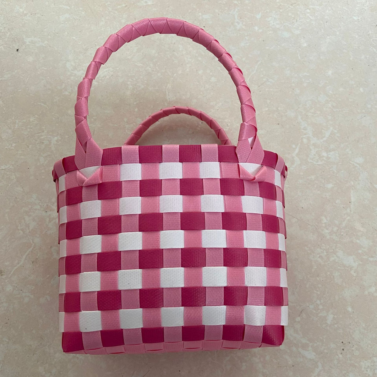 Women's & Children's Hand-woven Colorful Plastic Commuter Woven High-grade Bags