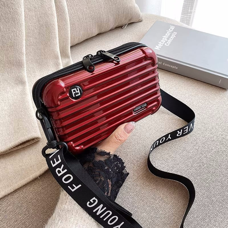 Women's Hard Mini Toiletry Storage Box Dinner Makeup Bag