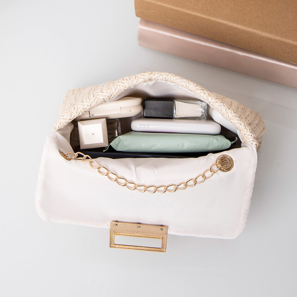 Women's Trendy Sweet Style Fashion Straw Double-headed Women's Messenger Bag