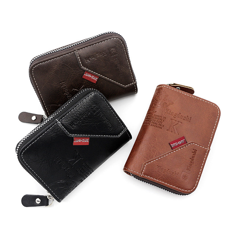 Retro Denim Wind Stitching Multifunctional Multiple Card Holder