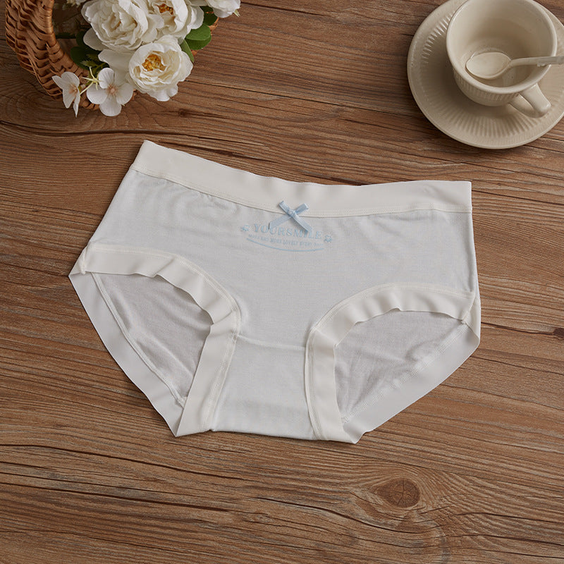 Women's Modal Underwear Mulberry Silk Pla Bottom Traceless Panties