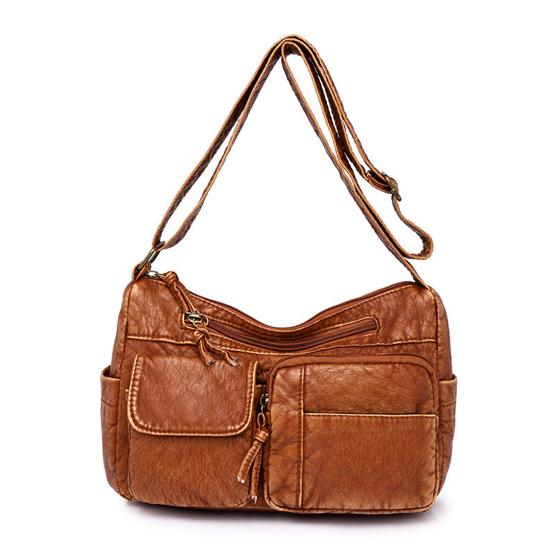 Beautiful Women's Mother Soft Leather Textured Women's Shoulder Bag