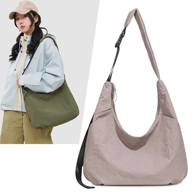 Women's Be Underarm Solid Color Large Capacity Women's Shoulder Bag