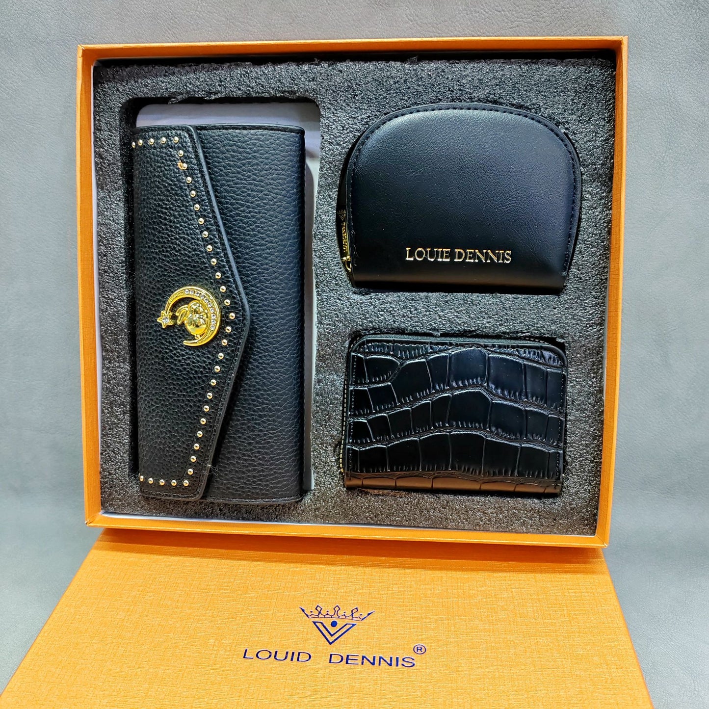 Cool Attractive Three-piece Gift Box Sets Ladies Wallets