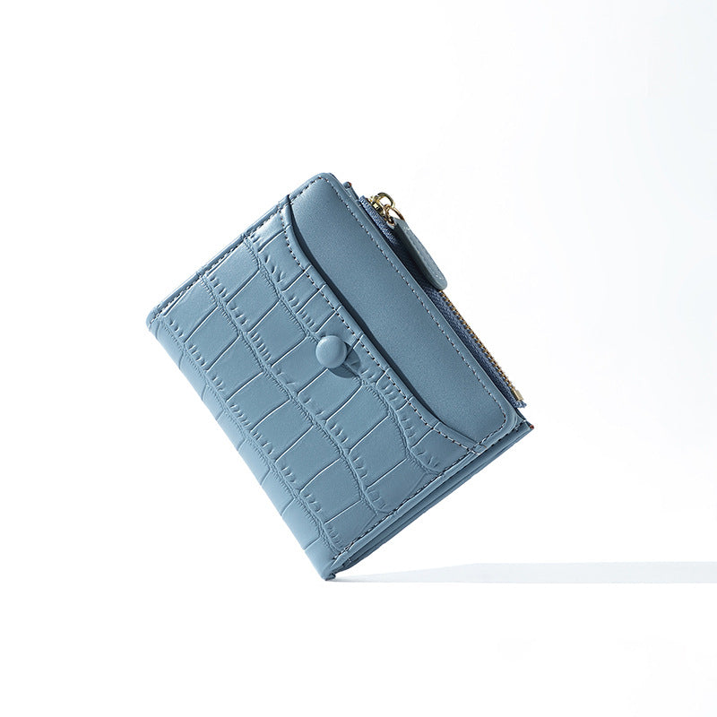 Fashion Stylish Zipper Folding Large Capacity Ladies Wallets