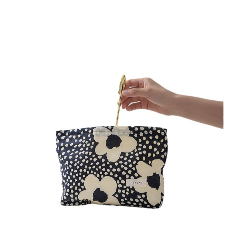 Floral Makeup Portable Skin Care Buggy Cosmetic Bags