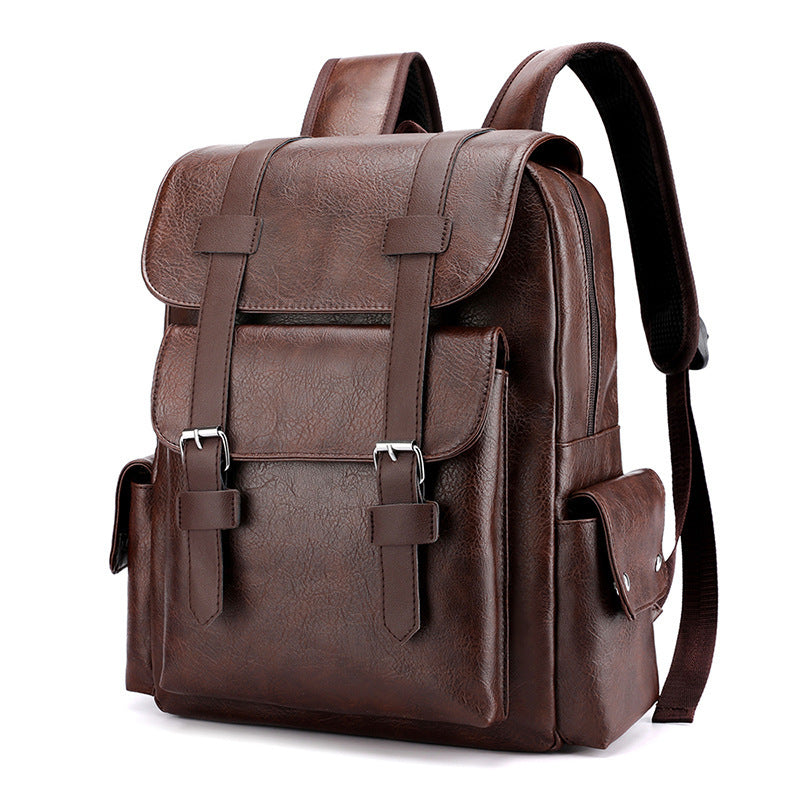 Men's Korean Style Large Capacity Soft Unisex Backpacks