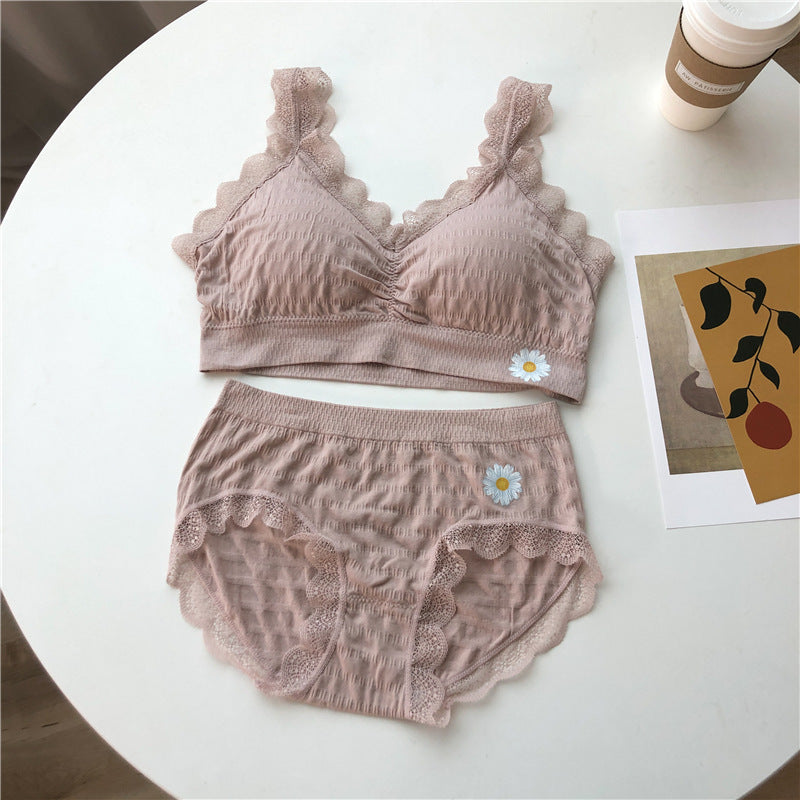 Women's Daisy Vitamin Suit Lace Push Up Lingerie Sets