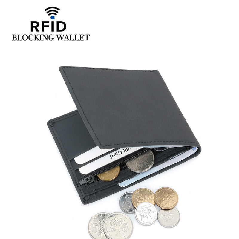 Men's Thin Swiping First Layer Cowhide Fashion Men's Wallet