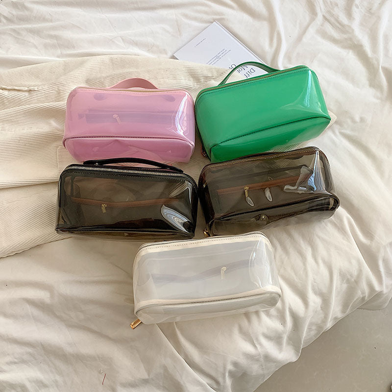 Transparent High-grade Portable Tile Wash Cosmetics Makeup Bag