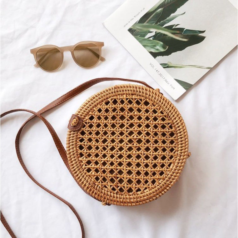 Rattan Autumn Weave Woven Retro Straw Handbags