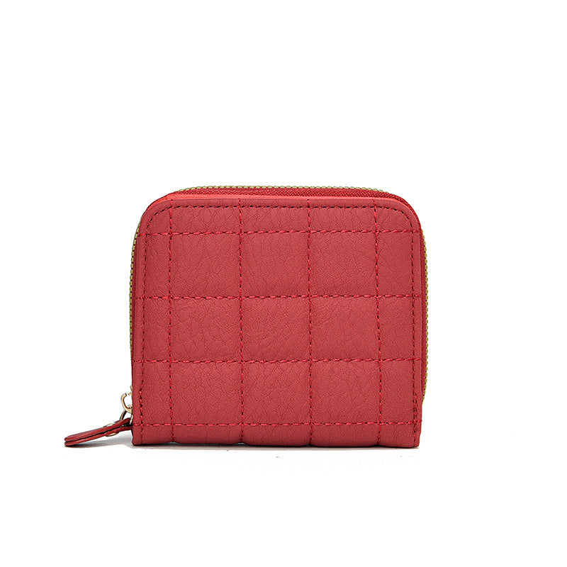Women's Spring Female Korean Style Simple Short Zipper Ladies Wallet