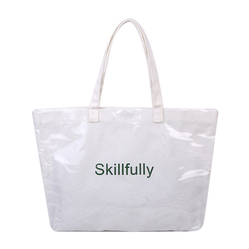 Large Capacity Transparent Jelly Female Fashion Korean Shoulder Bags